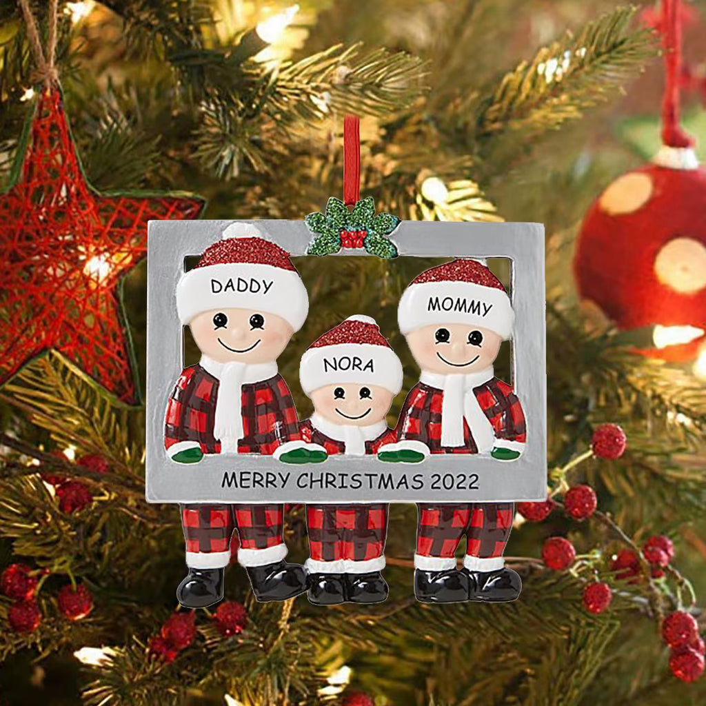 DIY Christmas Family Pendant Merry Christmas Decorations for Home Navidad 2023 Christmas Tree Hanging Ornament New Year 2024