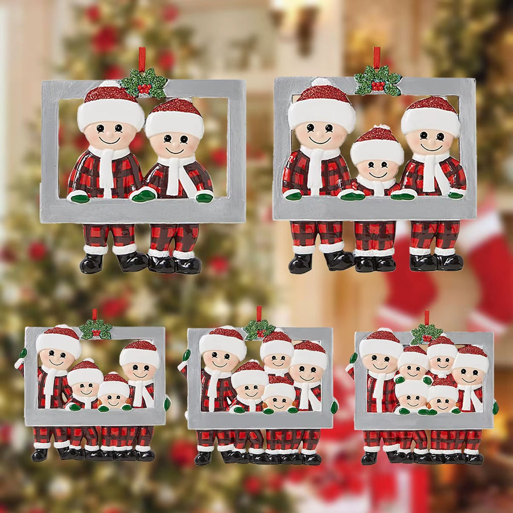 DIY Christmas Family Pendant Merry Christmas Decorations for Home Navidad 2023 Christmas Tree Hanging Ornament New Year 2024