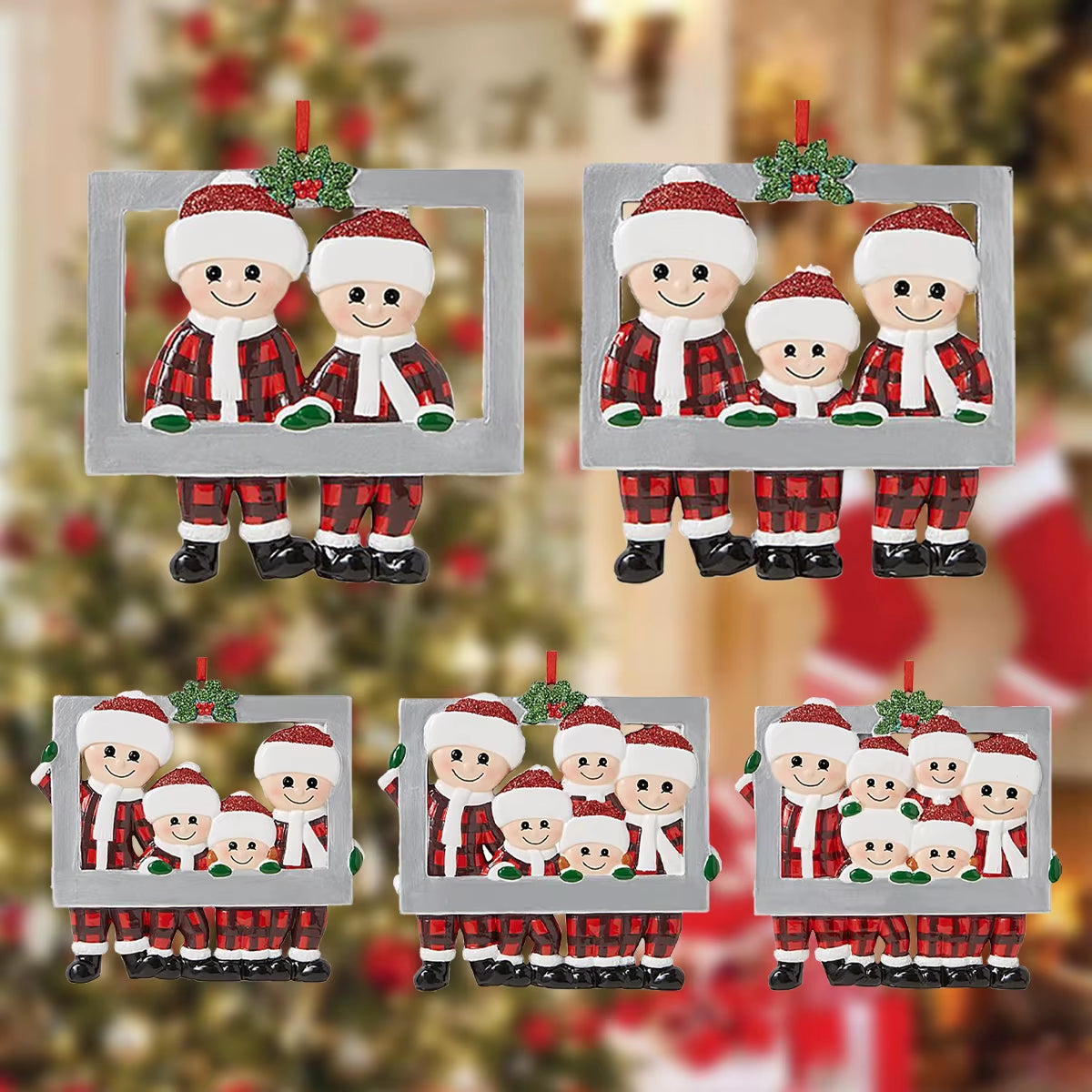 DIY Christmas Family Pendant Merry Christmas Decorations for Home Navidad 2023 Christmas Tree Hanging Ornament New Year 2024